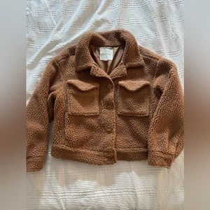 American eagle camel Sherpa jacket